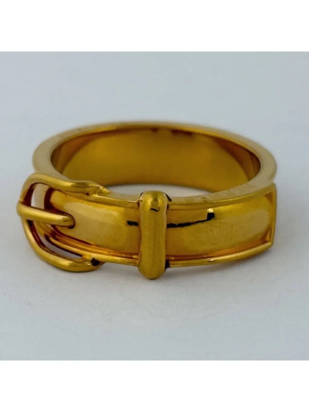 Hermes Boucle Series Scarf Ring Closure Gold Plated - Picture 2 of 4